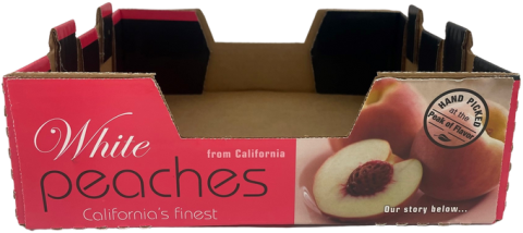 Image 11: “HMC Farms White Nectarines label, 4 lb. box”