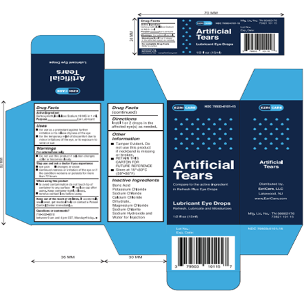 EZRICARE Artificial Tears Lubricant Eye Drops Carton