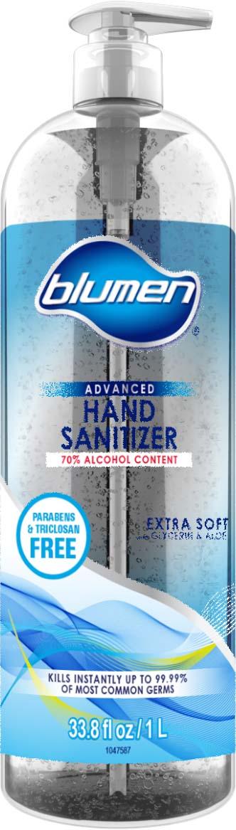 Image 2 - Product image, BLUMEN ADVANCED HAND SANITIZER 33.8 FL OZ