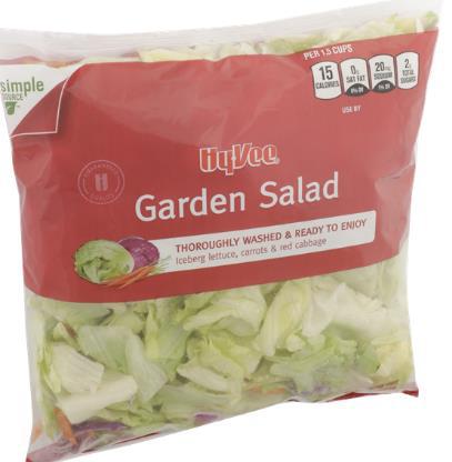 UPC: 0-75450-24674 HY-VEE GARDEN SALAD 12 OZ