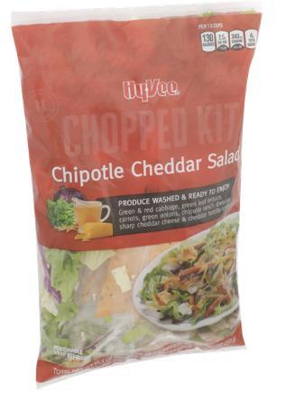 UPC: 0-75450-24672 HY-VEE CHIPOTLE CHEDDAR CHOPPED KIT 11.4 OZ