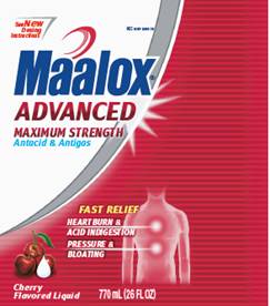 Maalox Advanced Maxium Strength Antacid & Antigas