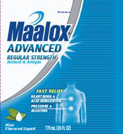 Maalox Advanced (Regular Strength) Antacid & Antigas