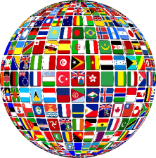 globe of flags