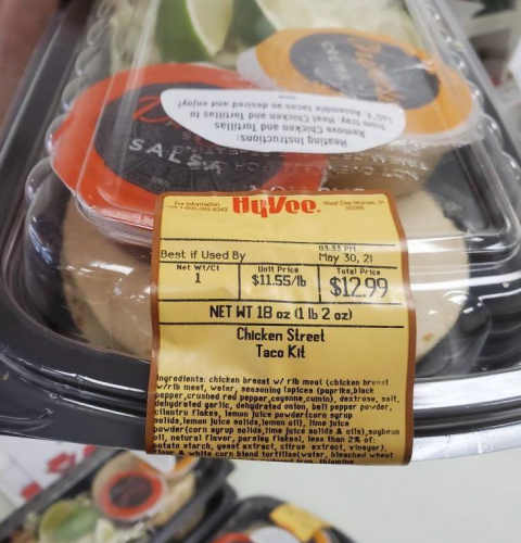 UPC, Hy-Vee Chicken Street Taco Kit