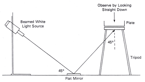 Henry Optical System for the examination of bacterial colonies