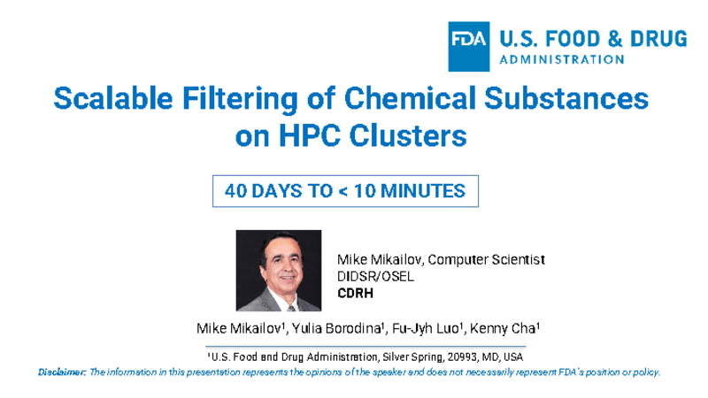 Scalable Filtering of Chemical Substances on HPC Clusters