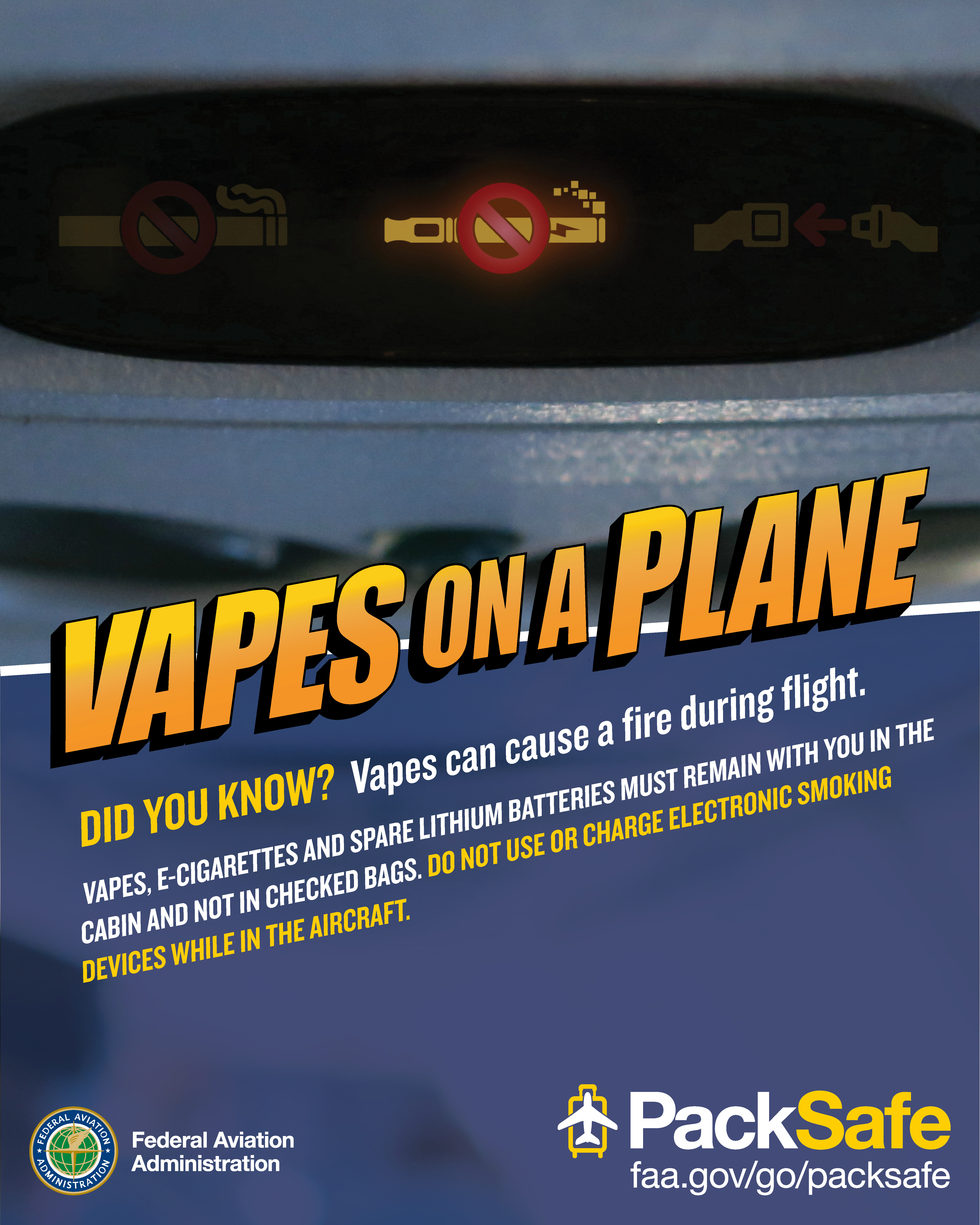 Vapes on a plane facts from the FAA