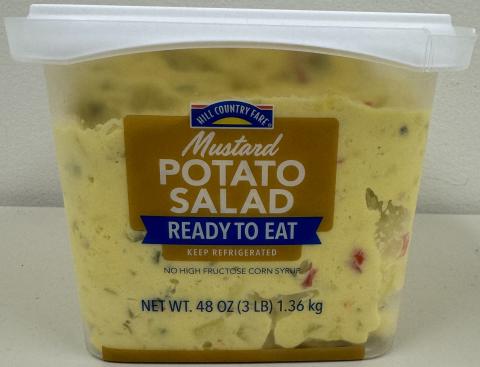 Image 2: “Photograph of Front Label Panel Mustard Potato Salad, 48 oz.”