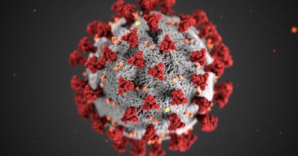 3D illustration of coronavirus