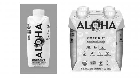 Aloha Coconut Plant-Based Protein 4ct 330ml cartons