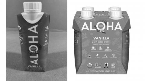 Aloha Vanilla Plant-Based Protein 4ct 330ml cartons