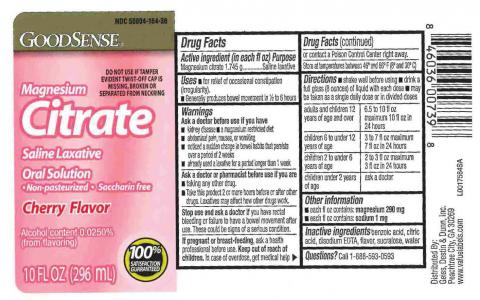 “GoodSense Magnesium Citrate Saline Laxative Oral Solution, Cherry Flavor”