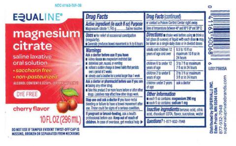 “EQUALINE Magnesium Citrate Saline Laxative oral solution, Cherry Flavor”