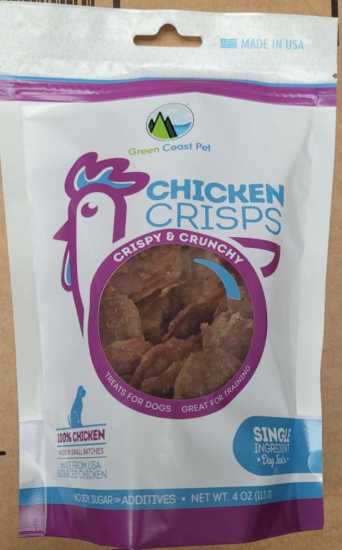 Green Coast Pet, chicken strips, front of package