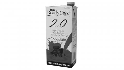 Lyons Ready Care 2.0 High Calorie High Protein Nutritional Drink Chocolate 12ct 32 fl oz cartons