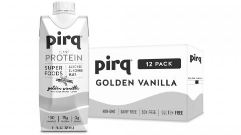 Pirq Plant Protein Golden Vanilla 12ct 325ml cartons