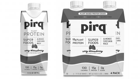 Pirq Plant Protein Very Strawberry 4ct 325ml cartons