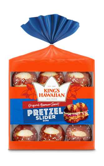 King's Hawaiian Pretzel Slider Bun, UPC 73435000372