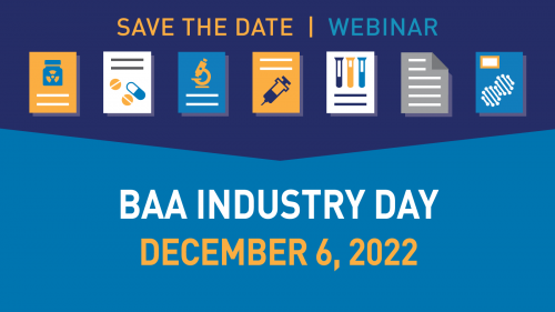 Save the date! Webinar: BAA Industry Day, December 6, 2022