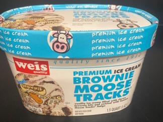 Premium Brownie Moose Tracks Ice cream, Net Wt. 1.5 qt