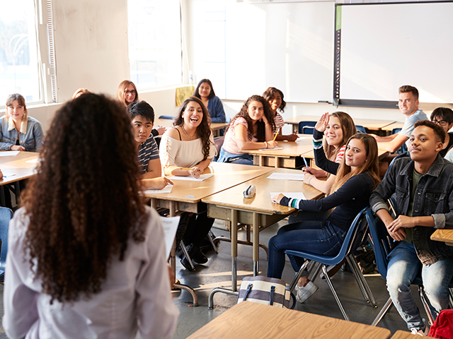 Students in classroom