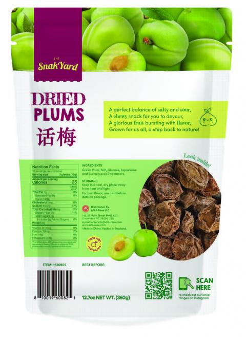 SnackYard, Back label