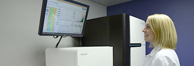 The high-throughput, short-read Illumina HiSeq platform is capable of generating more than 1,000 draft-grade bacterial genome sequences per week.