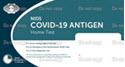 NIDS COVID-19 Antigen Home Test box label