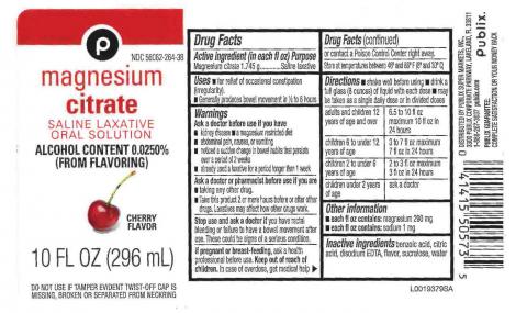 “Publix Magnesium Citrate Saline Laxative, Cherry Flavor”