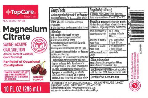 “TopCare Magnesium Citrate Saline Laxative, Cherry Flavor”     