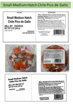 Small Medium Hatch Chile Pico de Gallo