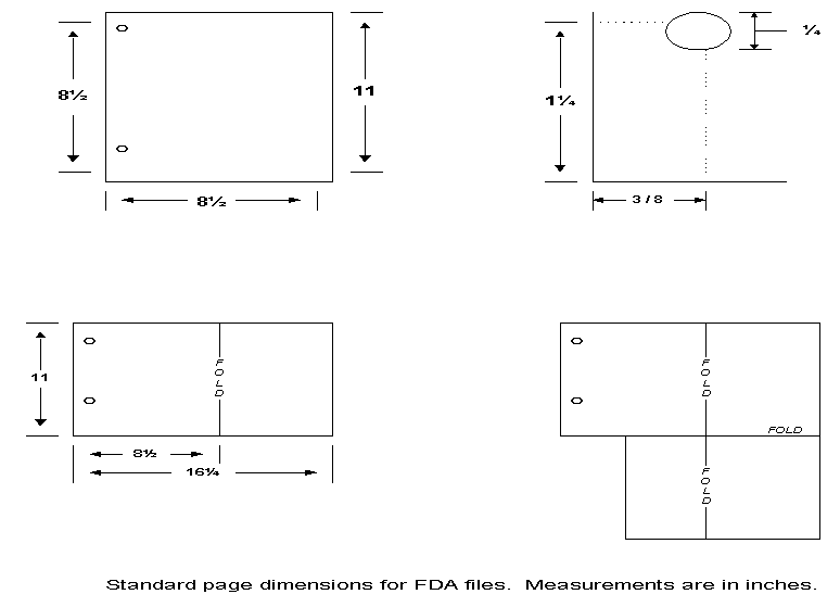 Standard page dimensions