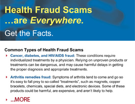 Health Fraud - Fact Sheet