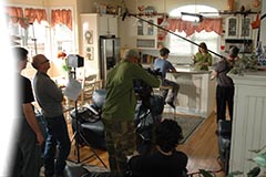 FDA Studio’s field production team recording a food safety program.