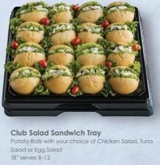 Club Salad Sandwich Tray Package