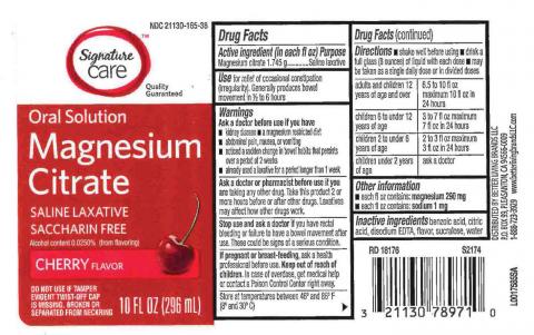 “Signature Care Magnesium Citrate Saline Laxative, Cherry Flavor”            