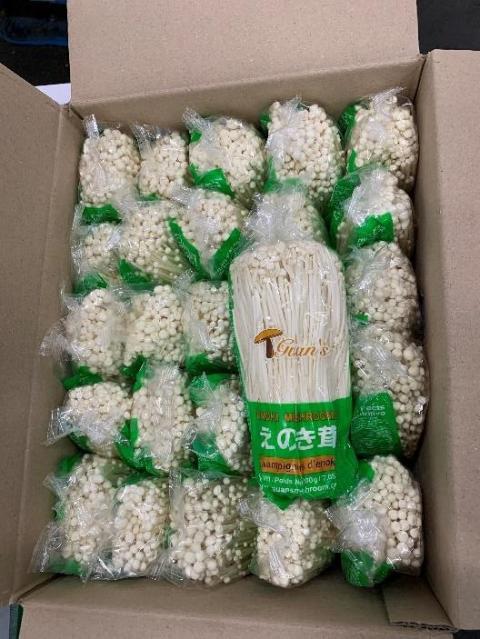 Front Label – ENOKI MUSHROOMS