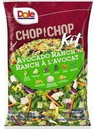 Dole Avocado Ranch Ranch A L'Avocat Chop Chop Salad Kit