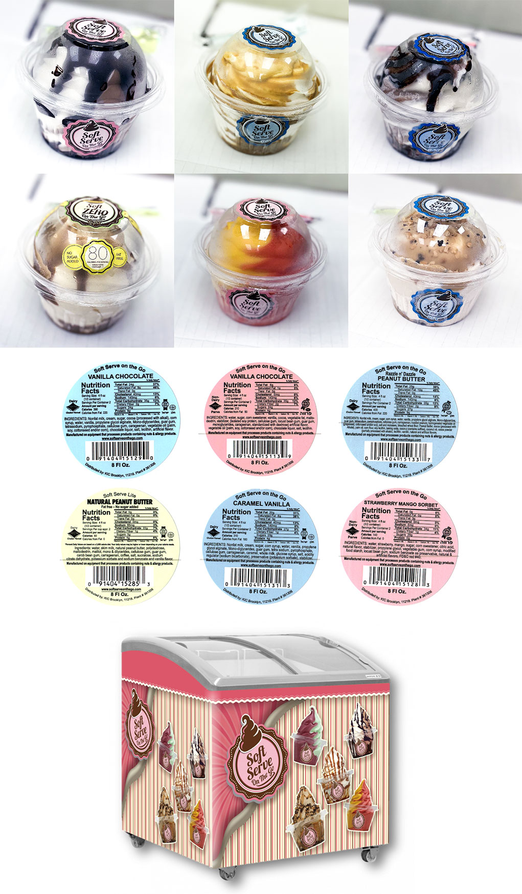 Outbreak Investigation of Listeria related to Ice Cream (August 2023) - Real Kosher Ice Cream Sample Product Images