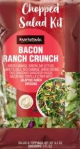 Marketside Chopped Bacon Ranch Crunch and Southwest Salad Kits