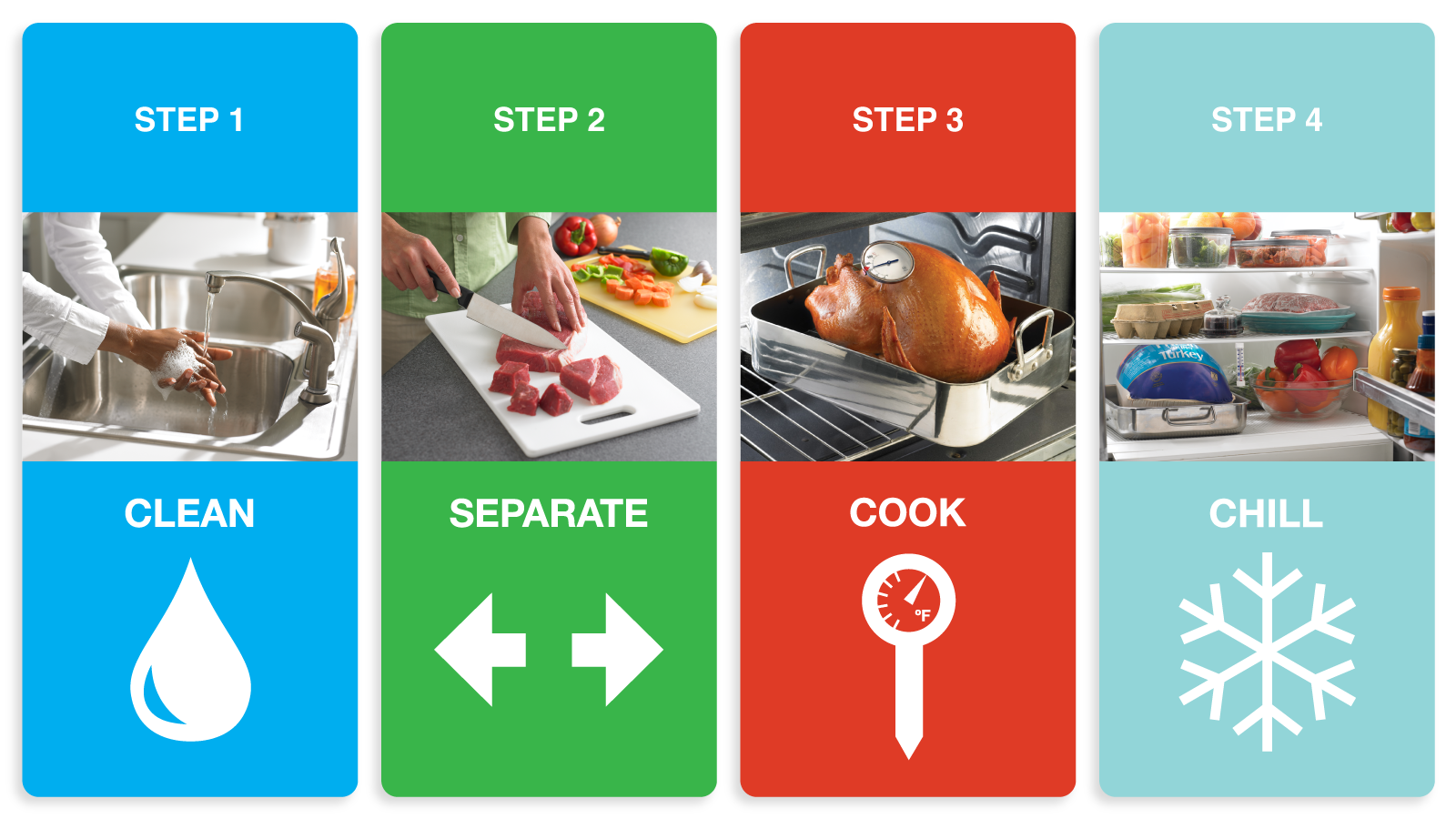 Four Steps to Food Safety