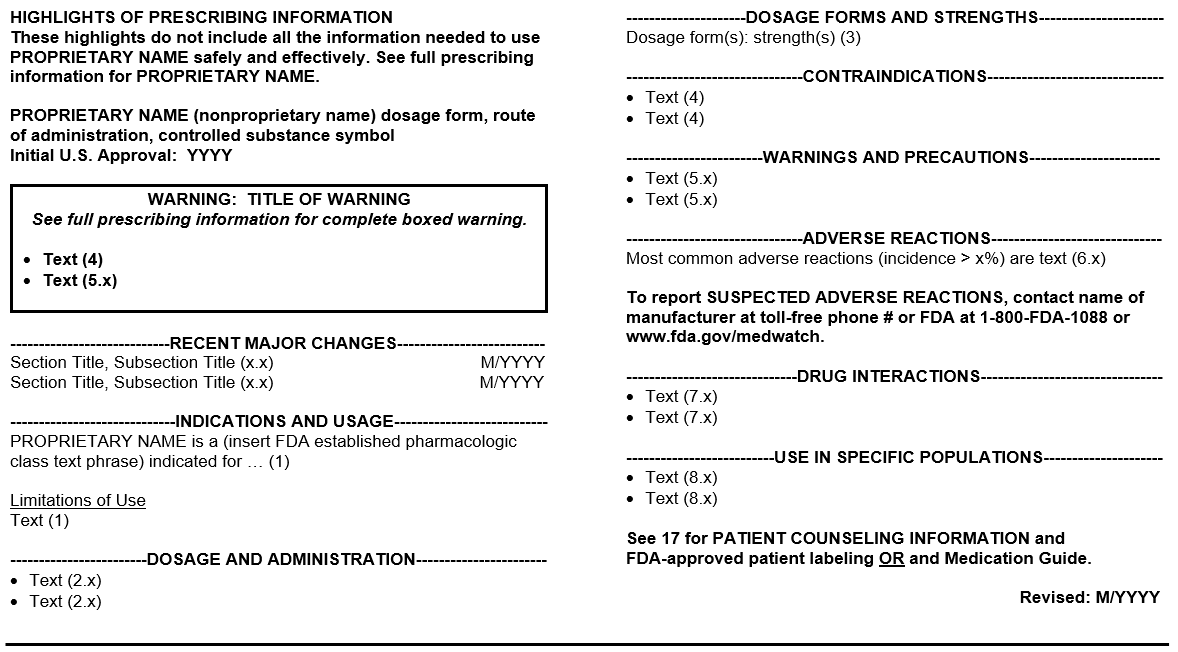 Highlights of Prescribing Information