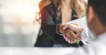 business people shaking hands