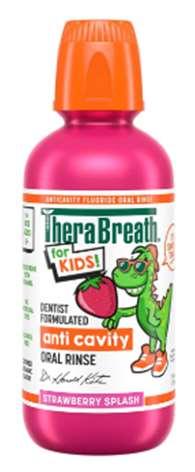 TheraBreath for Kids! anti cavity oral rinse, Strawberry Splash