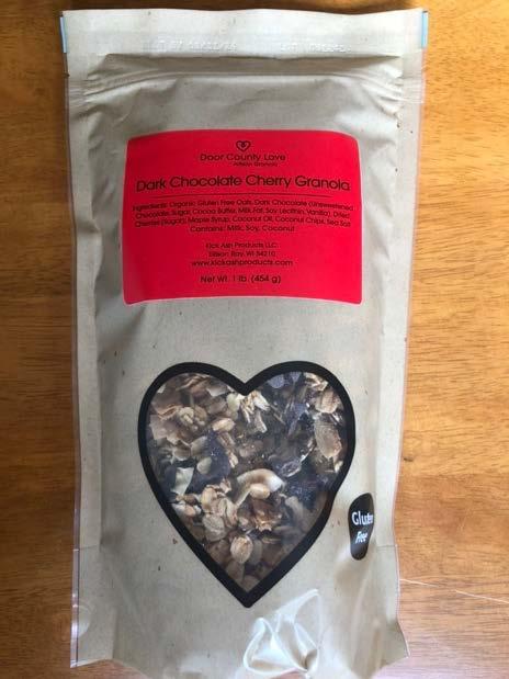 Image, front label, Dark Chocolate Cherry Granola