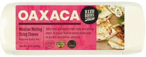 Image of Rizo Bros California Creamery Oaxaca Melting String Cheese 8 oz