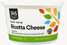 Image of 365 Whole Foods Market Part-Skim Ricotta Cheese