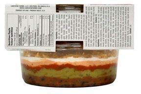 Rojo’s Black Bean 6 Layer Dip, back label