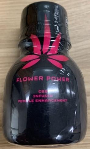 Flower Power liquid, front label